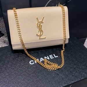 Saint Laurent leather clutch